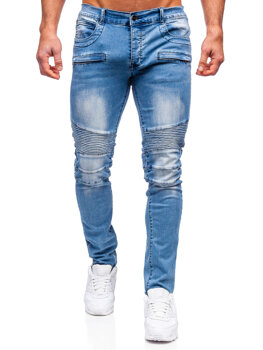 Блакитні чоловічі джински regular fit Bolf MP0029BC