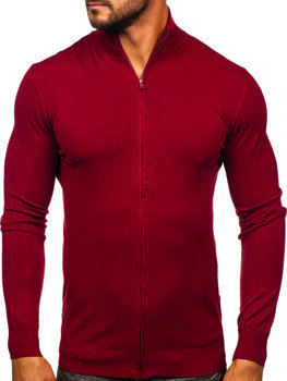 Бордовий светр чоловічий кардиган Bolf MM6004