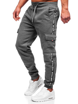 Графітові чоловічі штани джоггери-карго Bolf JX8715