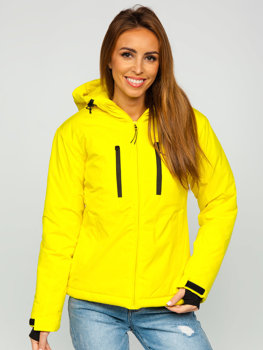 Жовта зимова жіноча спортивна куртка Bolf HH012A