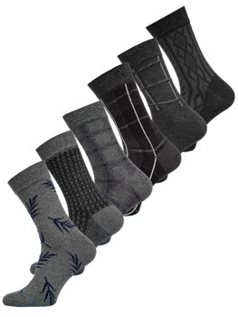 Різнокольорові чоловічі шкарпетки з малюнком Bolf M8-6P-2
