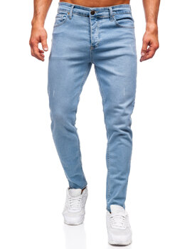 Сині чоловічі джинсові штани slim fit Bolf 6472