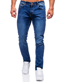 Темно-сині чоловічі джинсові штани regular fit Bolf 4956
