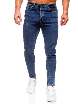 Темно-сині чоловічі джинсові штани regular fit Bolf 6057