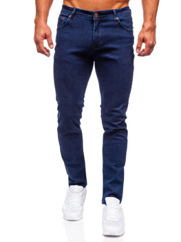Темно-сині чоловічі джинсові штани slim fit Bolf 5066