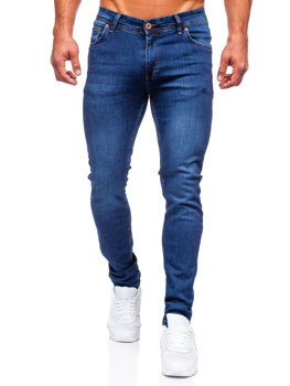 Темно-сині чоловічі джинсові штани slim fit Bolf 6147