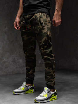 Чоловічі камуфляжні спортивні штани кольору хакі Bolf KZ15A1