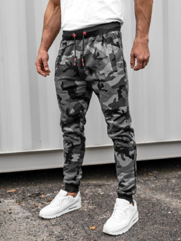 Чоловічі камуфляжні штани графітовий-камуфляжBolf KZ15A
