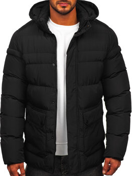 Чорна чоловіча зимова куртка Bolf 22M332
