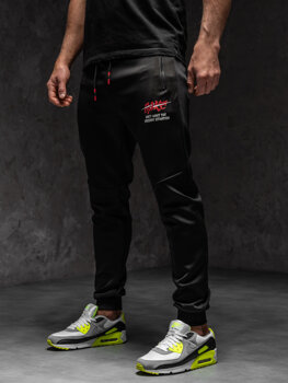 Чорно-червоні чоловічі спортивні штани Bolf K50005A1