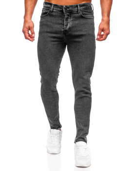 Чорні чоловічі джинсові штани regular fit Bolf 6026