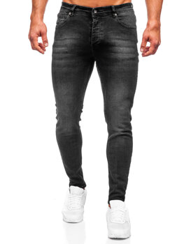 Чорні чоловічі джинсові штани slim fit Bolf R919-1
