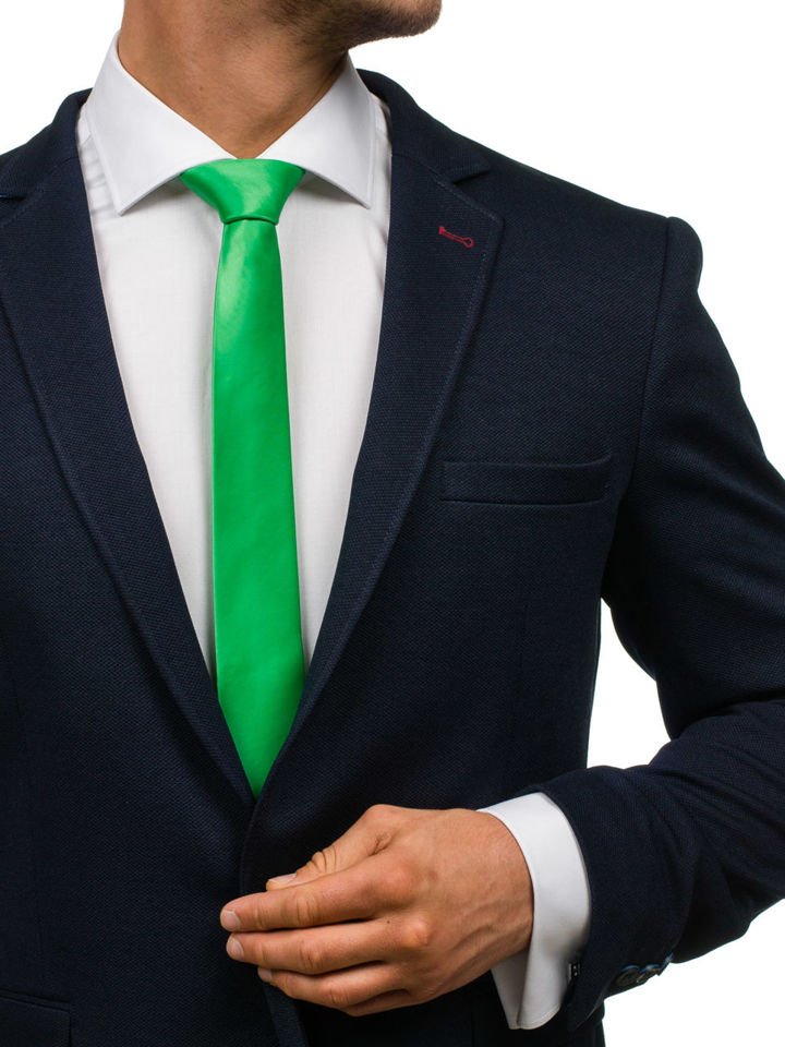 Зеленая рубашка какой галстук