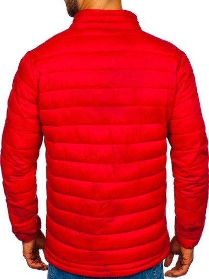 Куртка чоловіча демісезонна спортивна червона Bolf LY1017