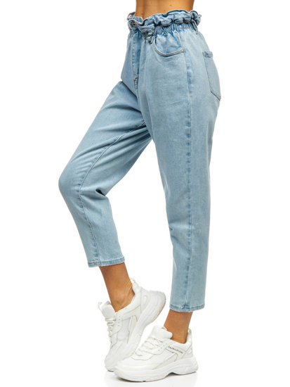 Сині жіночі джинси mom fit Bolf WL1758