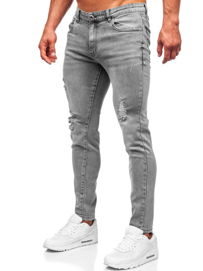 Сірі чоловічі джинсові штани slim fit Bolf KX759-C