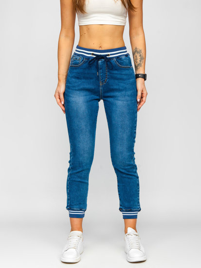 Темно-сині жіночі джинсові джоггери Bolf BF563