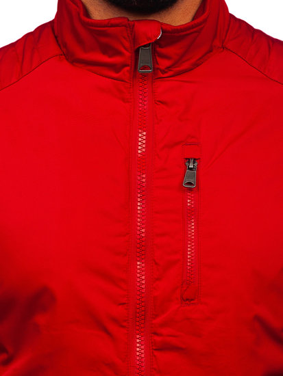 Чоловіча демісезонна куртка червона Bolf 1907