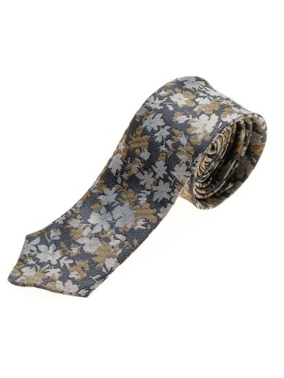 Чоловіча елегантна краватка темно-синя Bolf K109