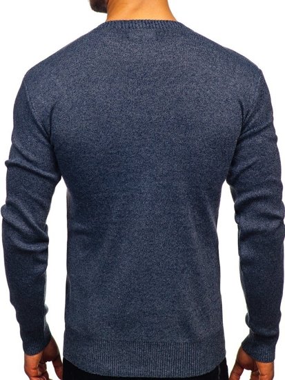 Чоловічий светр темно-синій Bolf 8364