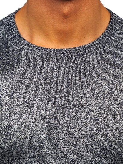 Чоловічий светр темно-синій Bolf 8529