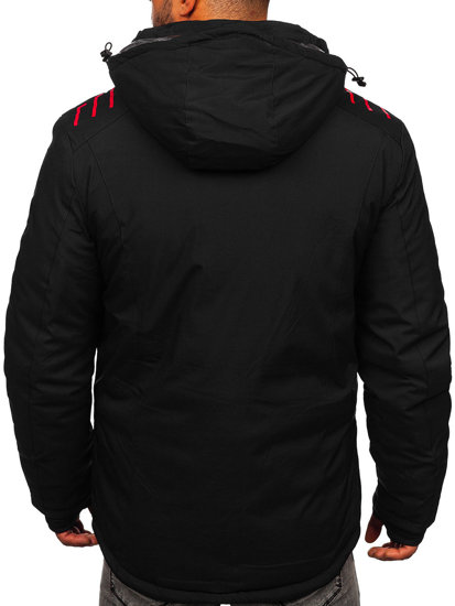 Чорна чоловіча зимова куртка Bolf 6580