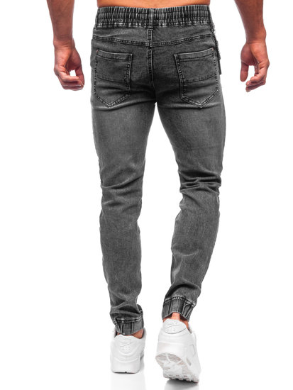Чорні чоловічі джинси джоггери Bolf HY1023
