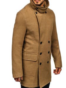 Зимове чоловіче пальто кемел Bolf 1048