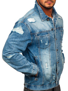 Синя джинсова куртка чоловіча Bolf MJ501BC