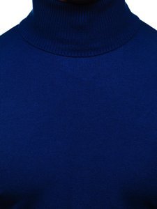 Синій чоловічий светр гольф Bolf YY02