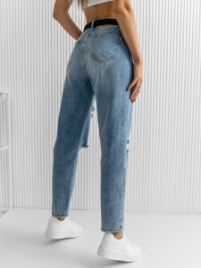 Сині жіночі джинси джинси з поясом Bolf DM321M