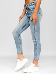 Сині жіночі джинсові штани Push Up Bolf Y981