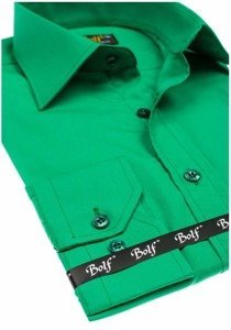 Сорочка чоловіча BOLF 1703 зелена
