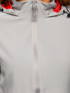 Сіра жіноча демісезонна спортивна куртка Bolf HM095