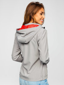 Сіра жіноча демісезонна спортивна куртка Bolf HM095