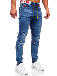 Темно-сині джинсові чоловічі штани джоггери Bolf R51092S1