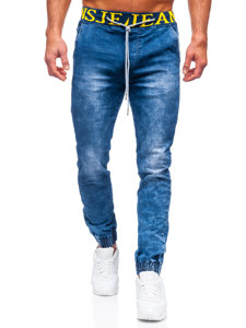 Темно-сині чоловічі джинси джоггери Bolf TF113