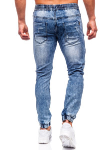 Темно-сині чоловічі джинсові джоггери Bolf MP0095BS