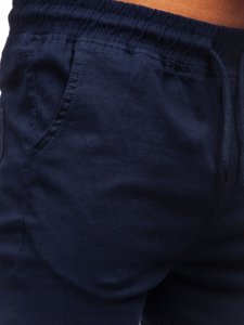Темно-сині чоловічі штани джоггери Bolf 0905