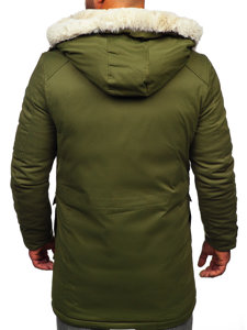 Хакі чоловіча зимова куртка парку Bolf M120