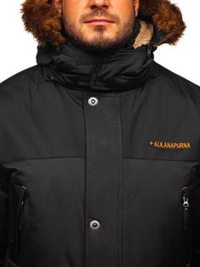 Чоловіча зимова куртка чорна Bolf 40014