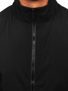 Чорна чоловіча демісезонна куртка Bolf 7342