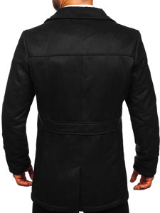 Чорне чоловіче зимове пальто Bolf M3123