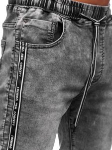Чорні джинси джоггери чоловічі Bolf TF052