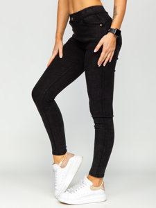 Чорні жіночі джинсові легінси Bolf W7183