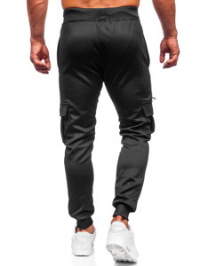 Чорні чоловічі спортивні штани карго Bolf K10287