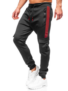 Чорні чоловічі штани джоггери-карго Bolf K10283